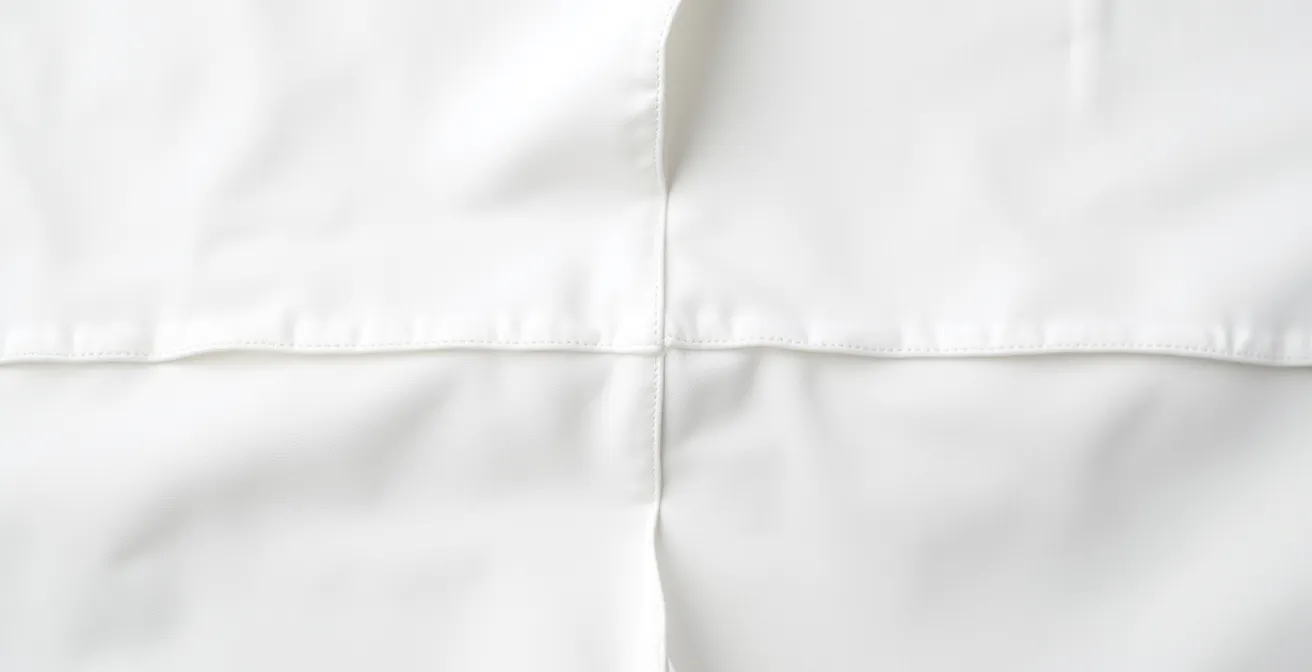 Vue comparative de l'intérieur d'un vêtement montrant côte à côte une couture anglaise et une finition surjet