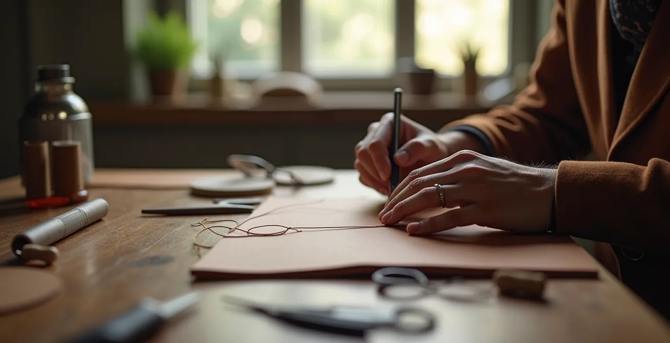 Détails de finition artisanale impossibles à reproduire en contrefaçon