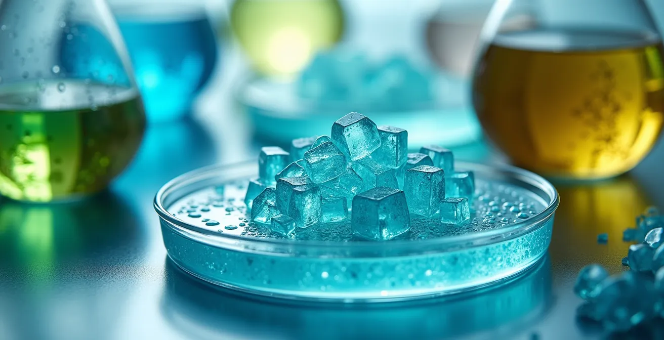 Analyse microscopique de conservateurs cosmétiques dans un laboratoire français