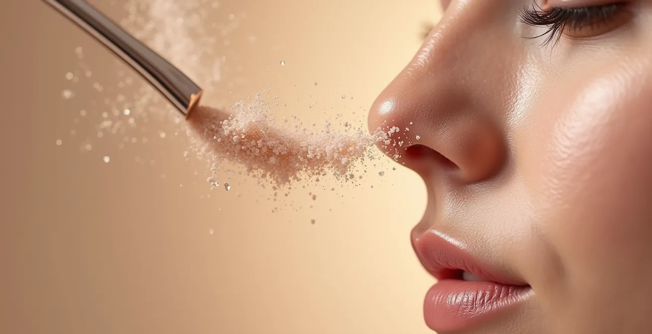 Cartographie détaillée des zones du visage pour l'application optimale de l'enlumineur